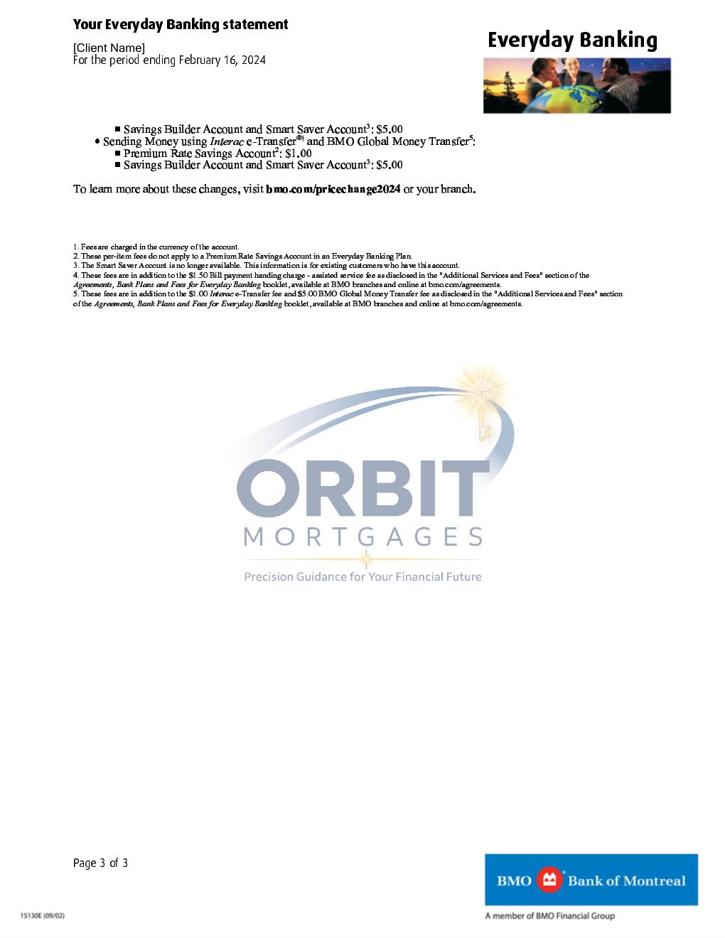 BMO bank statement sample page 3