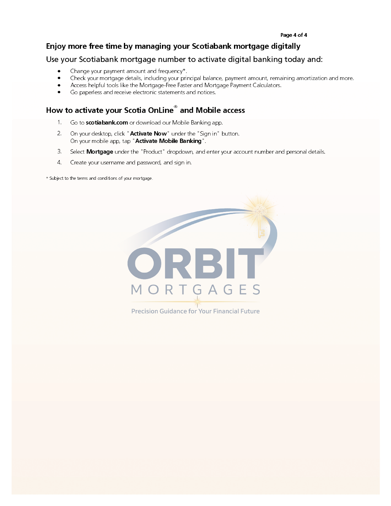 Scotiabank annual mortgage statement sample page 4