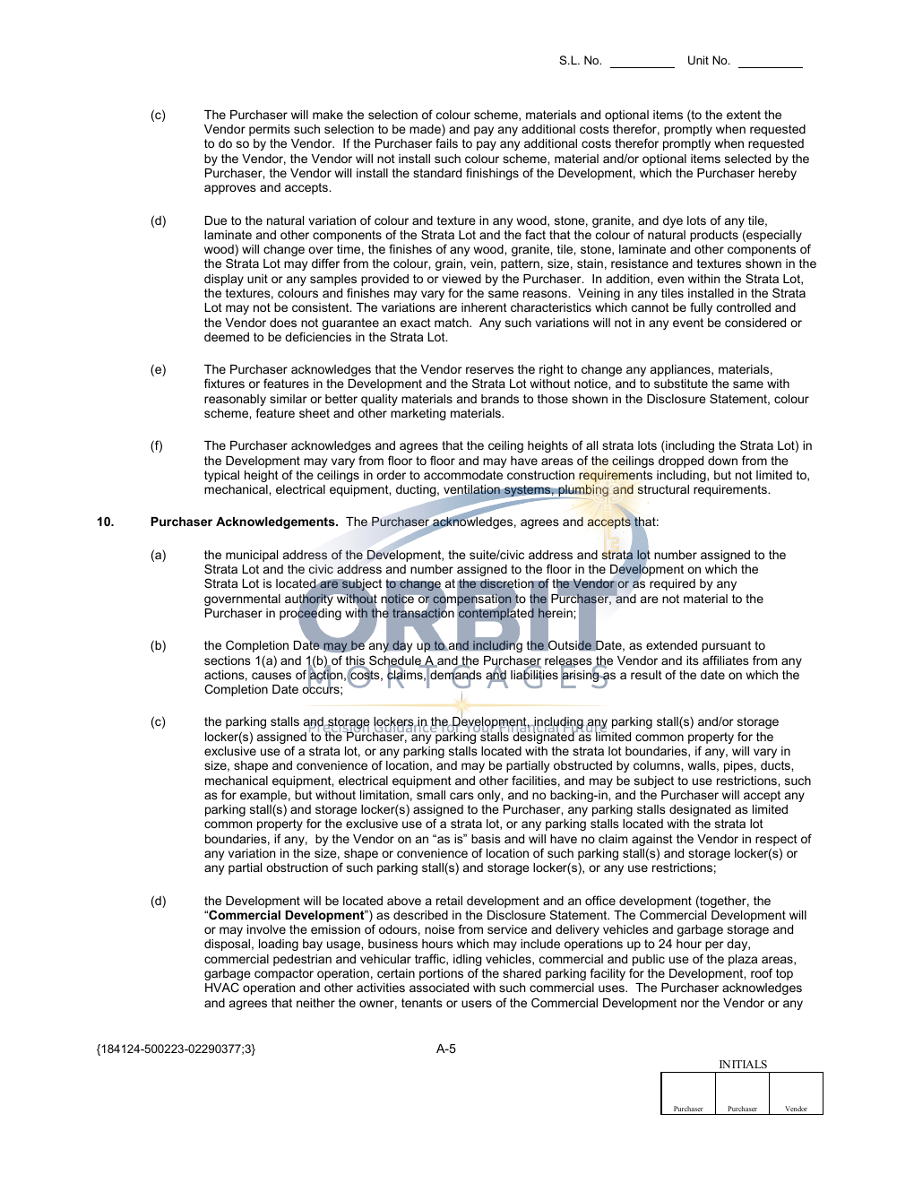 Presale Contract of Purchase and Sale sample page 8