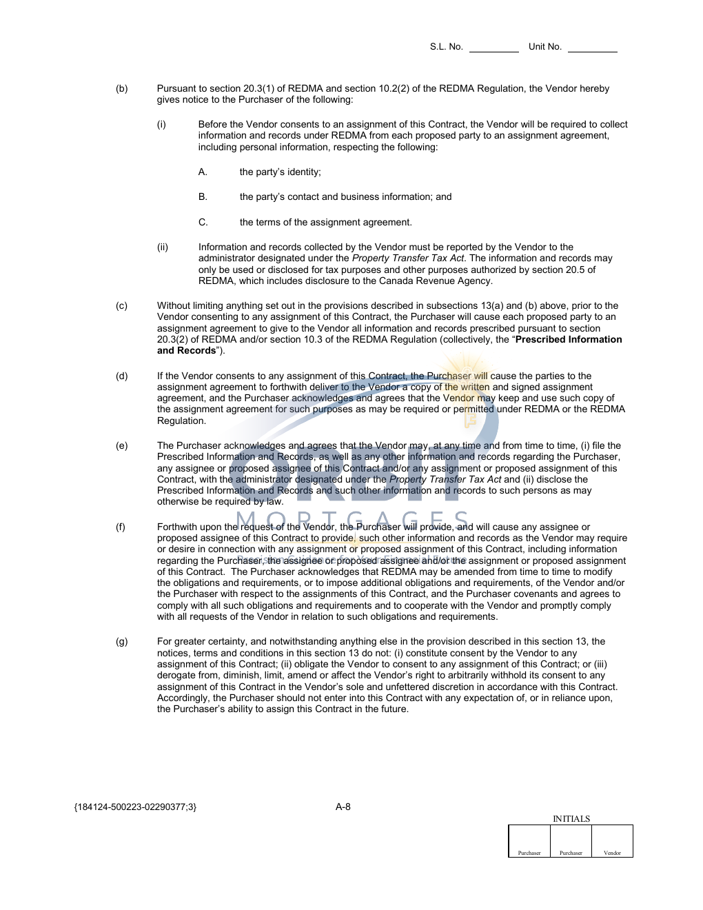 Presale Contract of Purchase and Sale sample page 11
