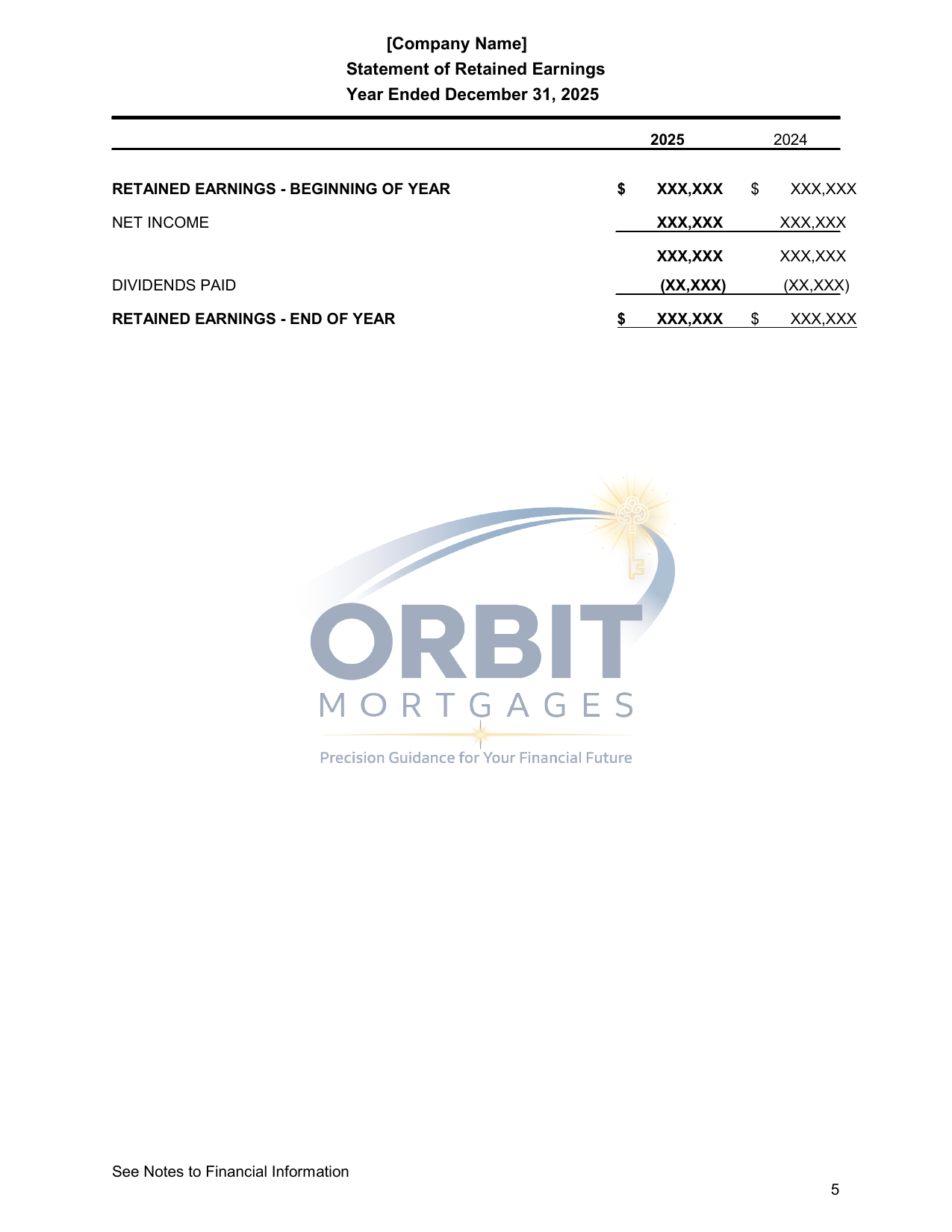 Business Financial Statements sample page 7