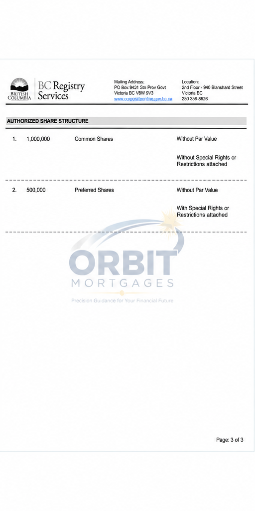 Notice of Articles sample page 3